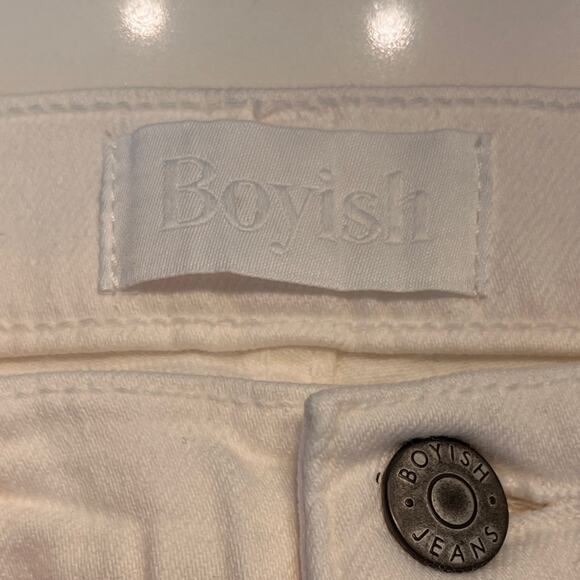 Boyish White Blythe High Rise Skinny Jeans 26 NWT - Picture 7 of 11
